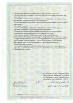 Лицензия (лист 2)